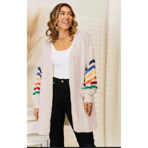 Haptics by Holly Harper Striped Open Front Cardigan - Picture 6 of 6